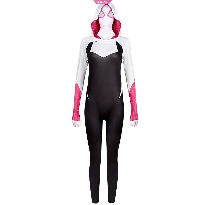 Marvel Bộ Áo Liền Quần Hóa Trang Spiderman: Across The Spider-Verse Gwen Stacy Miles Cho Người Lớn Và Trẻ Em