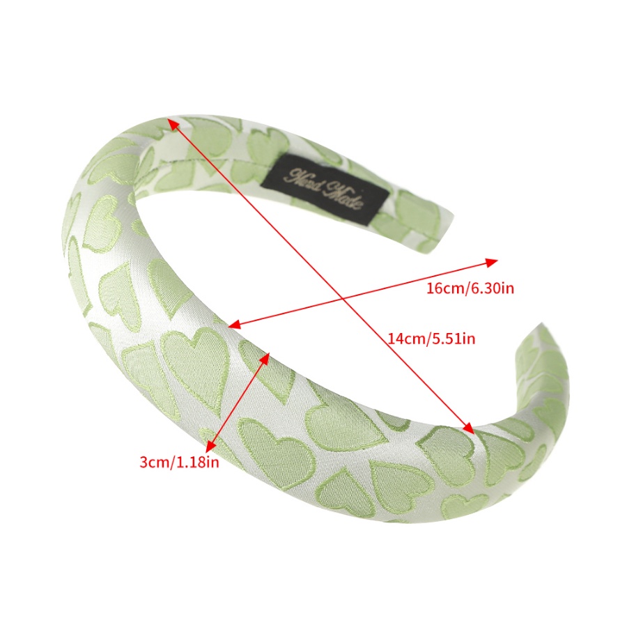 Băng Đô Cài Tóc Bản Rộng Có Đệm Xốp Hình Trái Tim Thời Trang Hàn Quốc Cho Nữ