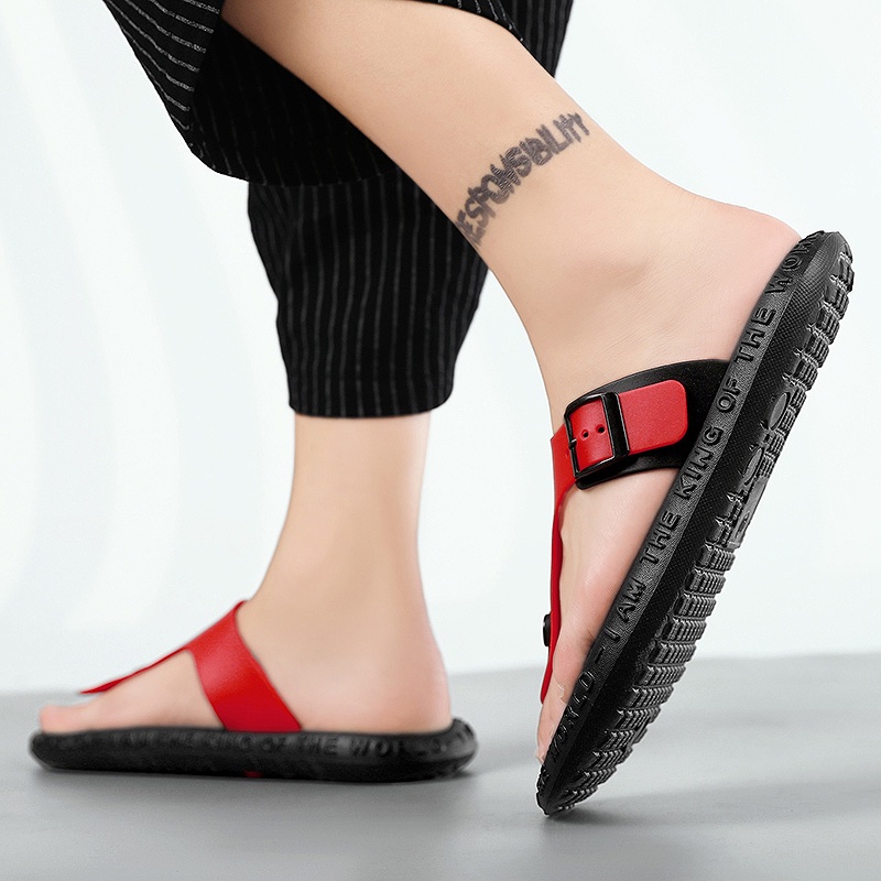 Thời trang dép tông dép rencho không thấm nước dép dép nam sandal dép đi biển dép đúc quai ngang đep nam