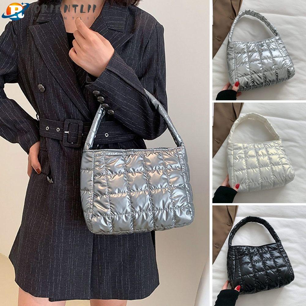 Túi Xách Orentlii Vải Cotton Họa Tiết Sọc Caro Phong Cách Boho