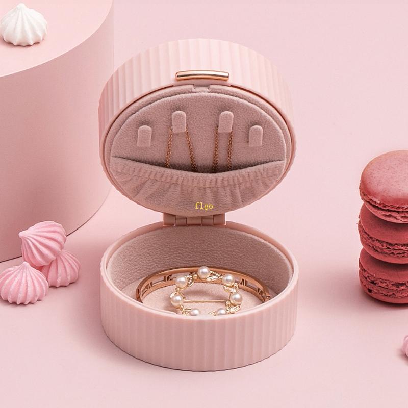 Hộp Đựng Trang Sức Màu Trắng Phân Loại Hình Tròn Tiện Dụng