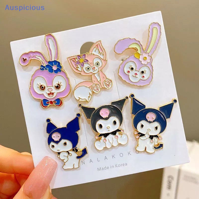 Ghim Cài Áo Hình Mèo Kuromi Melody Cinnamoroll Kt Dễ Thương