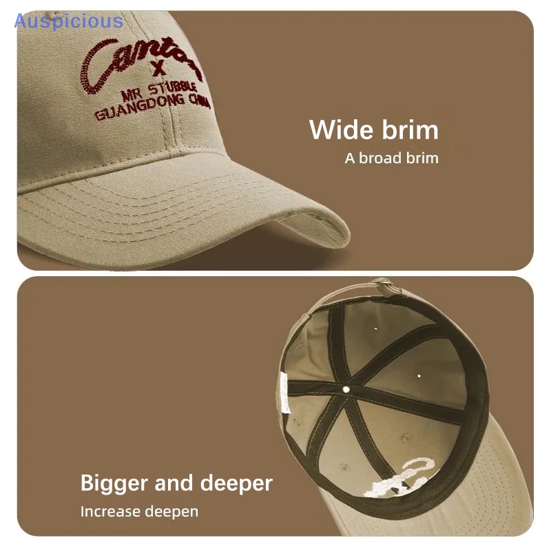 Mũ Lưỡi Trai Vành Rộng Mềm Mại Chống Nắng In Chữ Phong Cách Hàn Quốc Thời Trang Mùa Hè Cho Nam Và Nữ