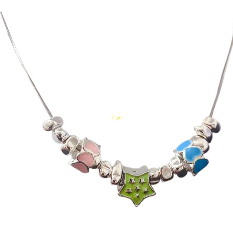 Vòng Cổ Nữ Hình Ngôi Sao / Trái Tim Nhiều Màu Sang Trọng Thời Trang 2023