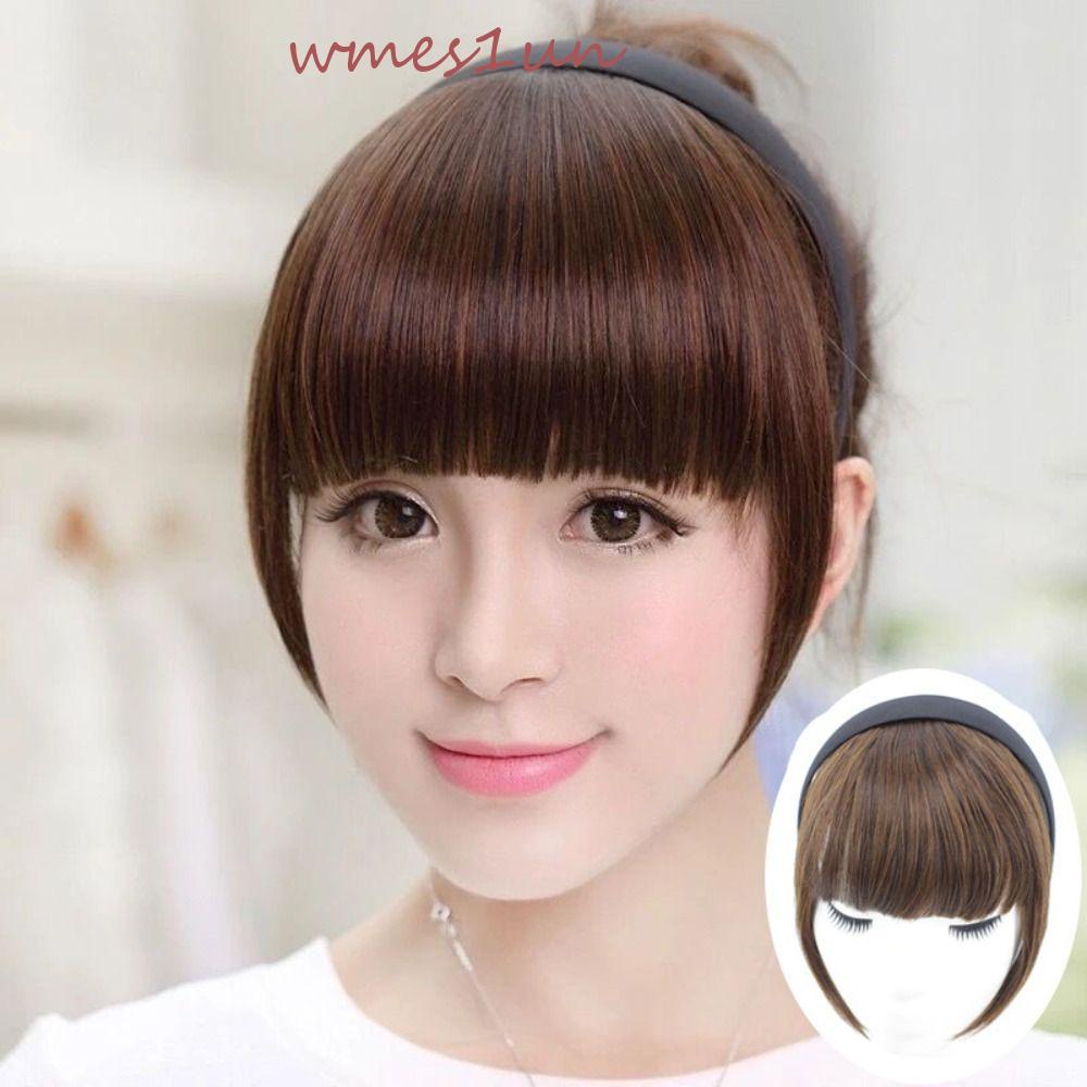 Tóc Mái Giả Bằng Sợi Tổng Hợp Tự Nhiên Vô Hình 15H Cho Nữ