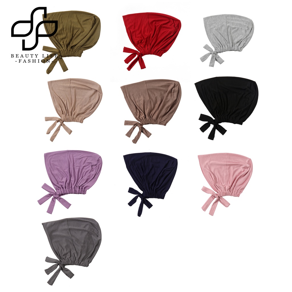 Mũ Trùm Đầu Màu Trơn Co Giãn Thoáng Khí Chống Trượt Một Kích Thước Cho Bệnh Nhân Hóa Học