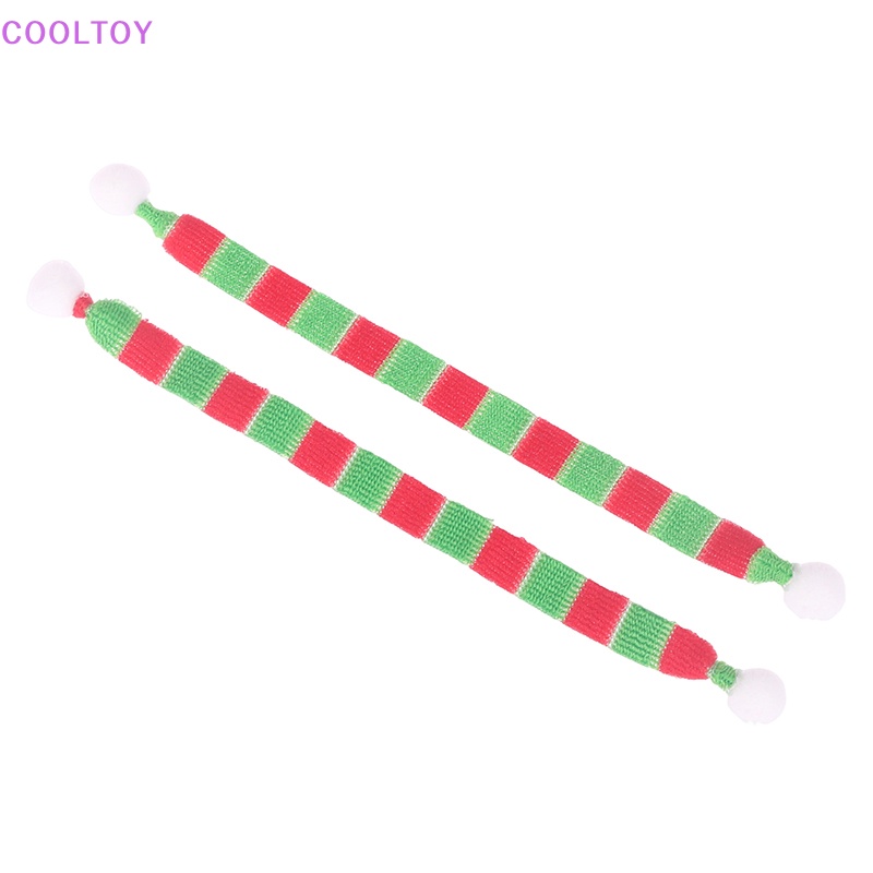 Cooltoy Bộ 2 Phụ Kiện Băng Đô Đan Len Mini Phong Cách Giáng Sinh Trang Trí Nhà Búp Bê