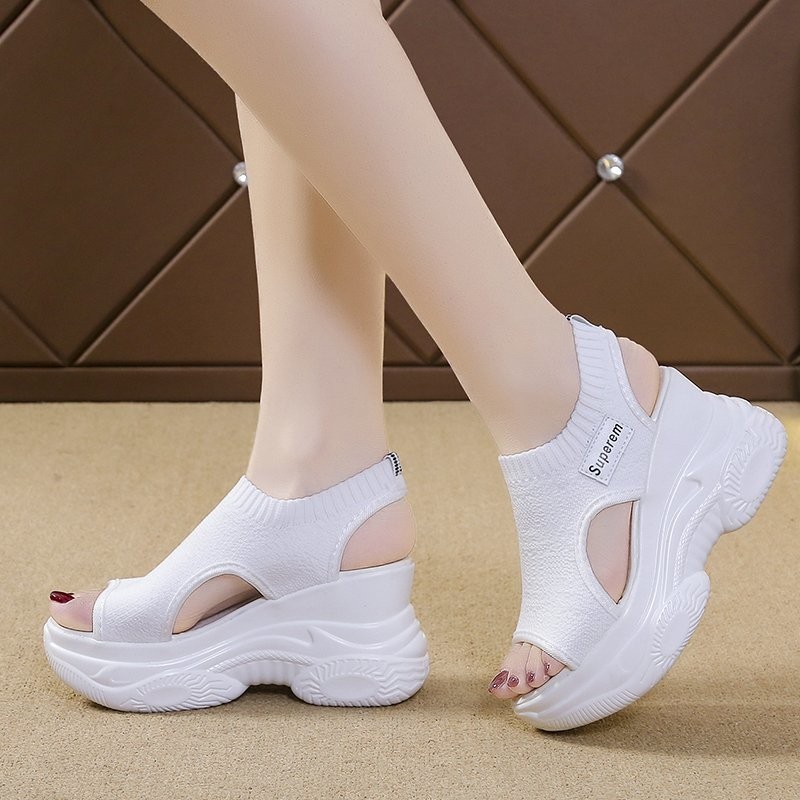 Giày Sandal Đế Dày Thoáng Khí Thời Trang Mùa Hè Dành Cho Nữ