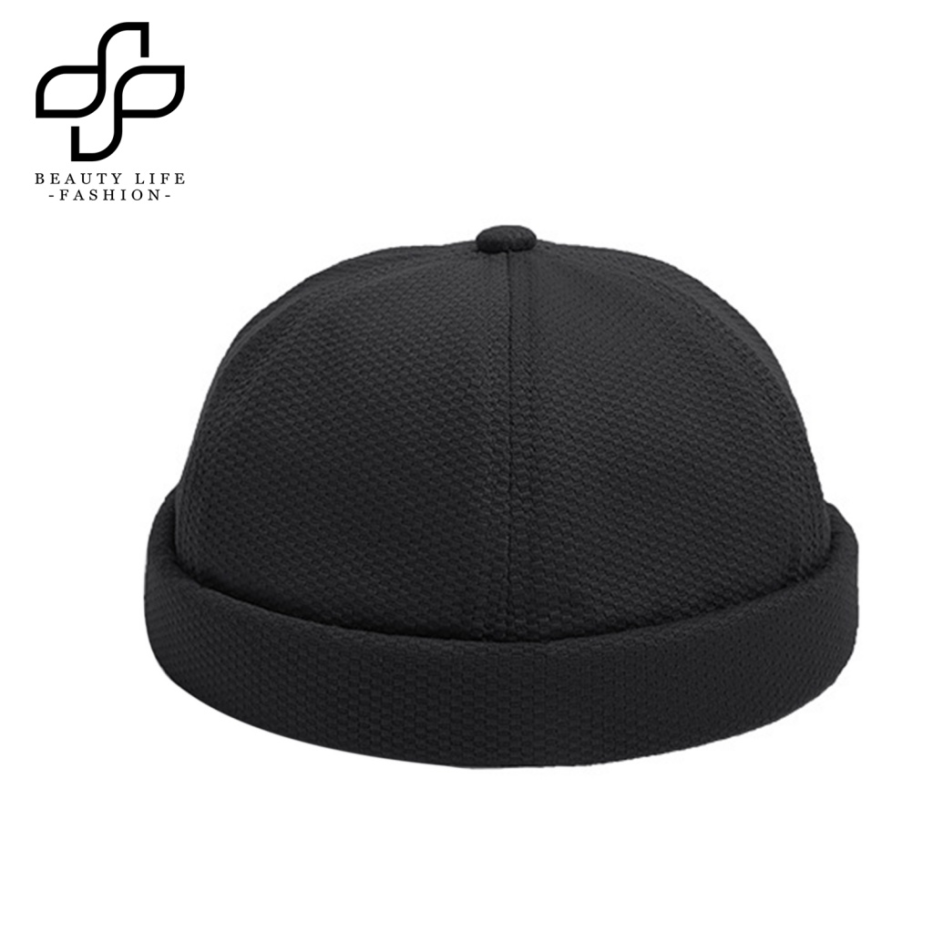 Beautylifefashion Mũ Beanie Không Vành Màu Tươi Trẻ Phong Cách Hip hop Unisex