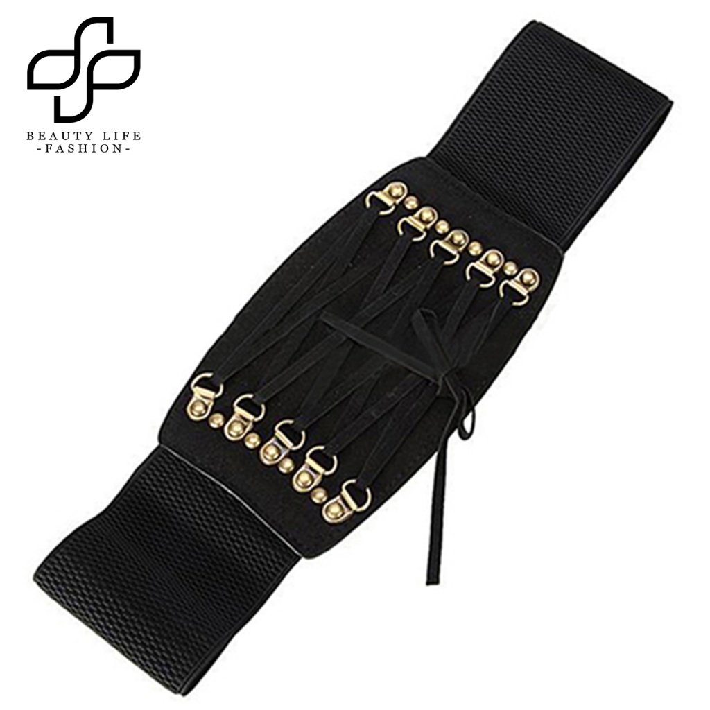 Thắt Lưng Co Giãn Phối Đinh Tán Thời Trang Dành Cho Nữ