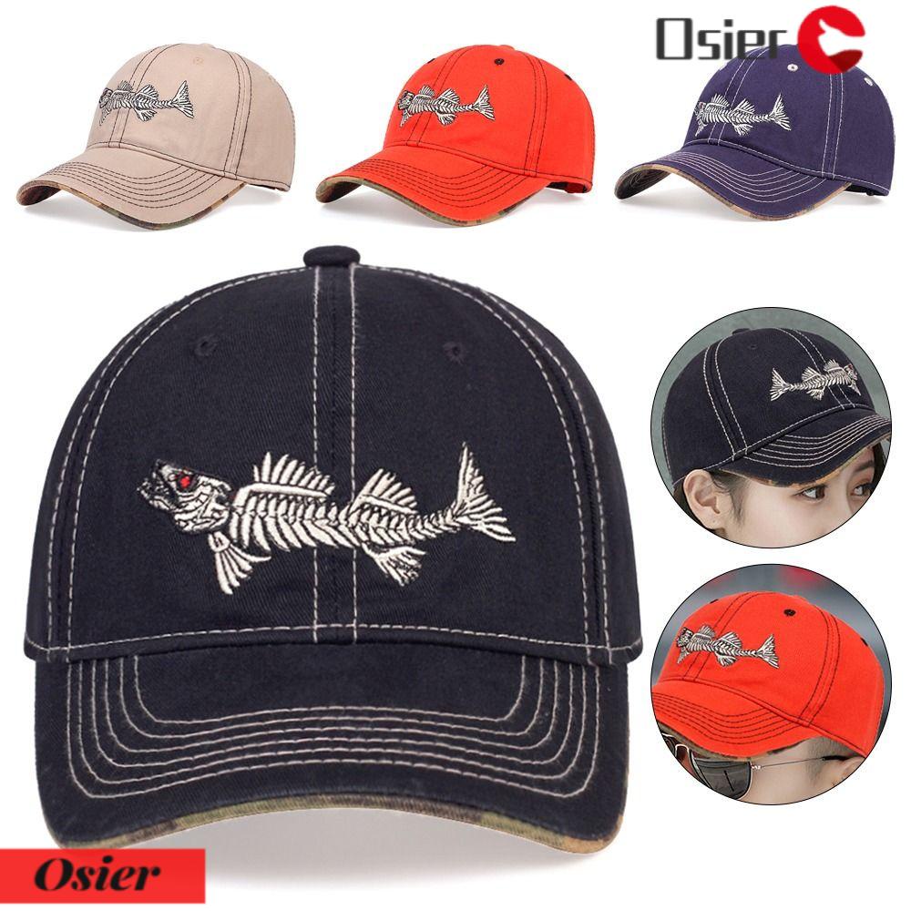 Mũ Lưỡi Trai Cotton Thêu Chữ OSIER1 Thời Trang Unisex