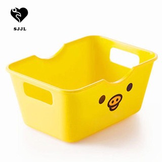 Hộp nhựa đựng đồ đa năng họa tiết hoạt hình đáng yêu 14x10x7cm