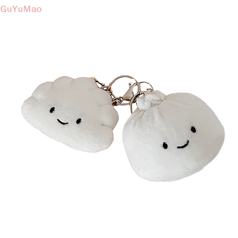 Móc Khóa Hình Búp Bê Nhồi Bông Màu Trắng Dễ Thương