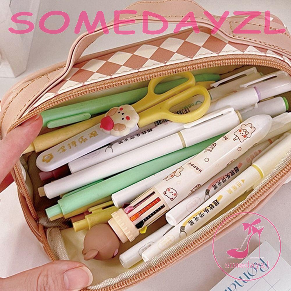 Túi Đựng Mỹ Phẩm Bằng Da PU Hai Lớp Chống Nước Sức Chứa Lớn Họa Tiết Chú Chó Dễ Thương Cho Nữ