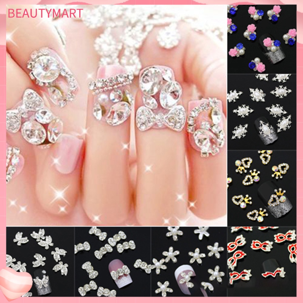 Bộ 10 Hạt Kim Cương Giả Lấp Lánh Đa Năng Trang Trí Móng Tay Nghệ Thuật