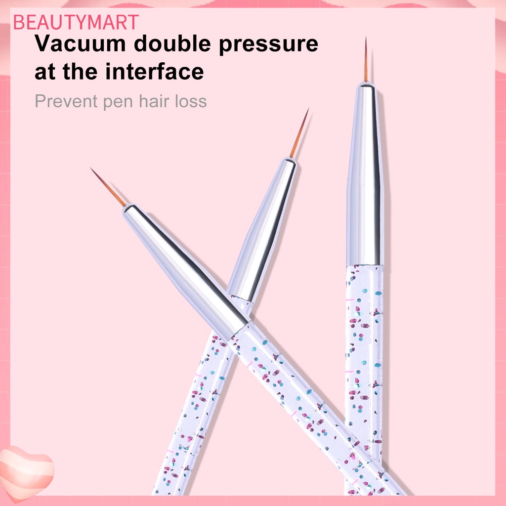 Set 3 Bút Vẽ Móng Tay Nghệ Thuật Thiết Kế Siêu Mỏng Tiện Dụng DIY