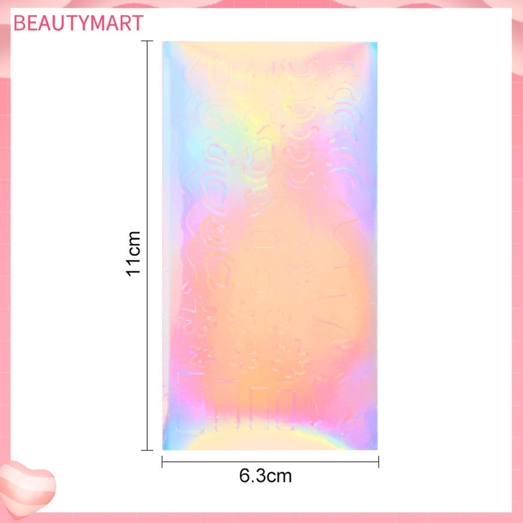 Bộ 16 Miếng Dán Móng Tay Hiệu Ứng Cực Quang Nhiều Màu Sắc Cho Nữ