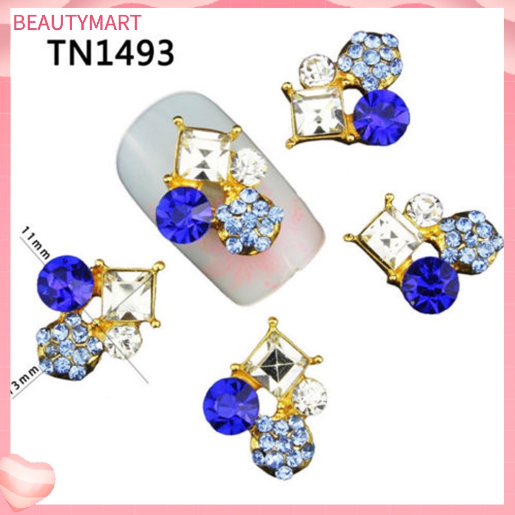 Set 10 Hạt Đá 3D Lấp Lánh Trang Trí Móng Tay Nghệ Thuật Thời Trang DIY