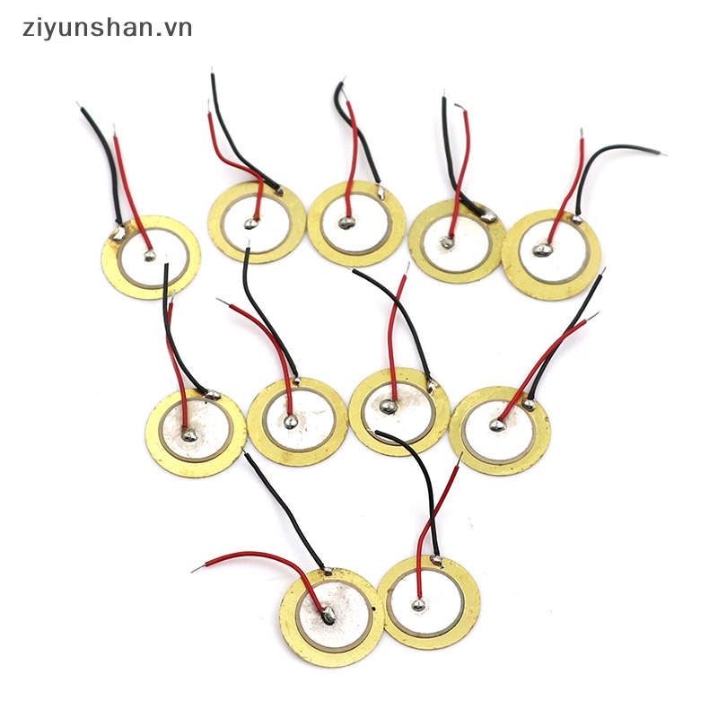 Set 10 Đĩa Sứ Piezo Đường Kính 15mm Cho Loa Buzzer vn