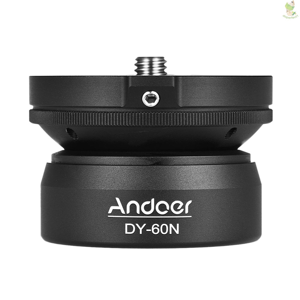 Andoer DY-60N Tripod Leveling Base Leveler Adjusting Plate Aluminum Alloy 3/8 Inch Screw Interface with Bubble Level  Ba   Came-6.5