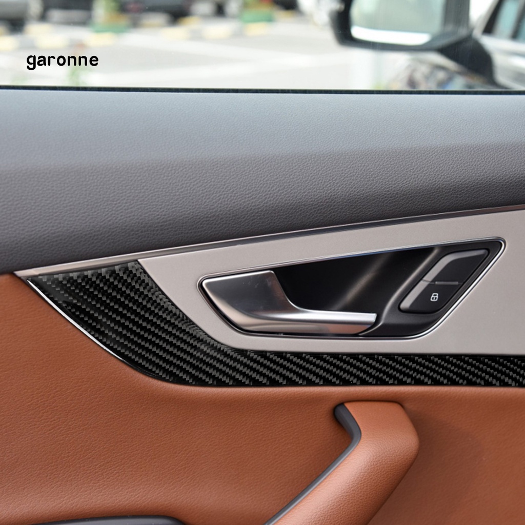Bộ 4 Đề Can Dán Bảng Điều Khiển Cửa Tự Dính In Họa Tiết Sợi Carbon Mượt Mà Cho Audi New Q7 SQ7 4M 2016-2019