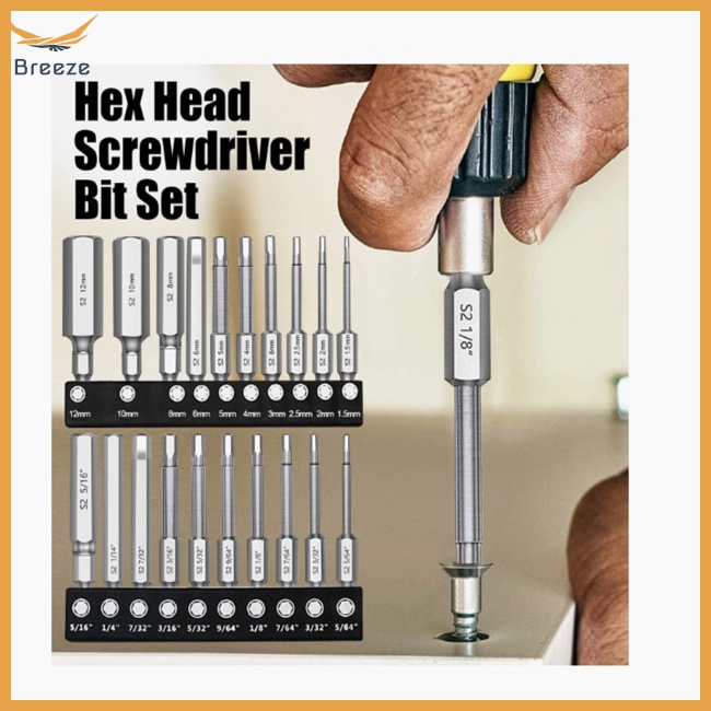 Bộ 20 Mũi Khoan Từ Tính 1 / 4 "Độ Chính Xác Cao