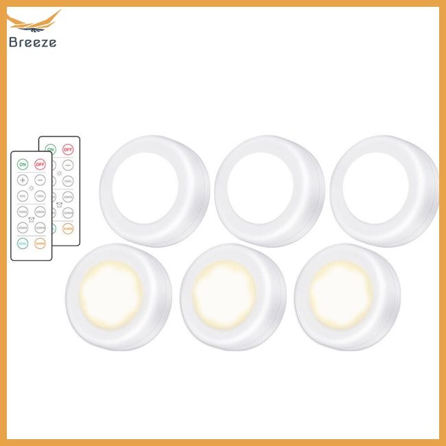 Set 6 Đèn Ngủ Điều Khiển Từ Xa Không Dây 0.6w 4.5v