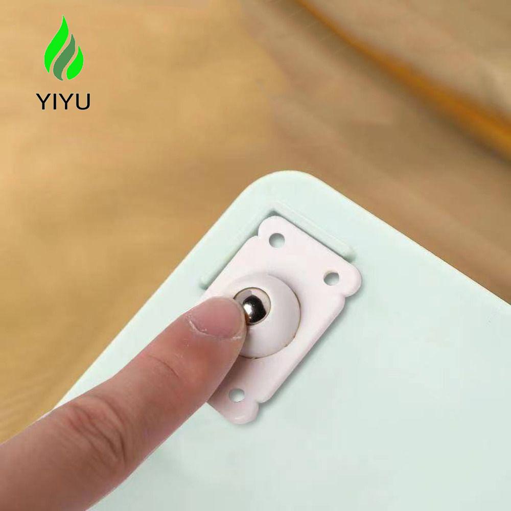 YIYU Set 1 Bánh Xe Ròng Rọc Bằng Thép Không Gỉ 4 Cái Cho Thùng Đựng Rác Tiết Kiệm Sức