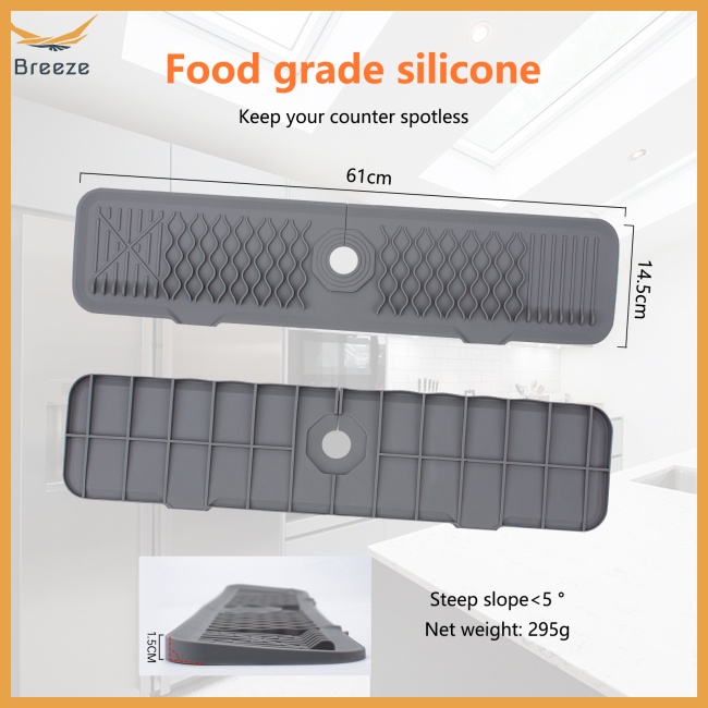 Thảm Silicone Bảo Vệ Đầu Vòi Nước Chống Văng Nhỏ Giọt Cho Nhà Bếp Nhà Tắm