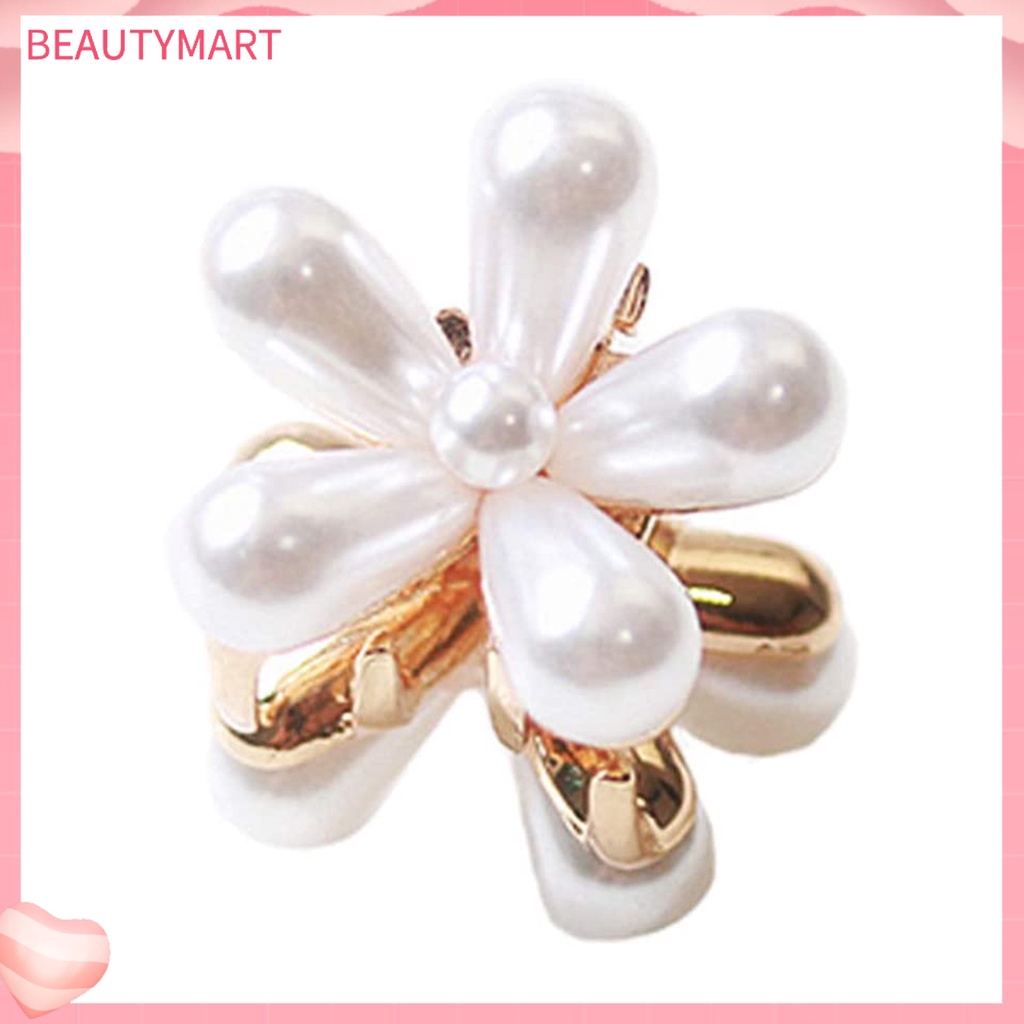 Kẹp Tóc Mini Kiểu Retro Đính Ngọc Trai Giả Dễ Thương