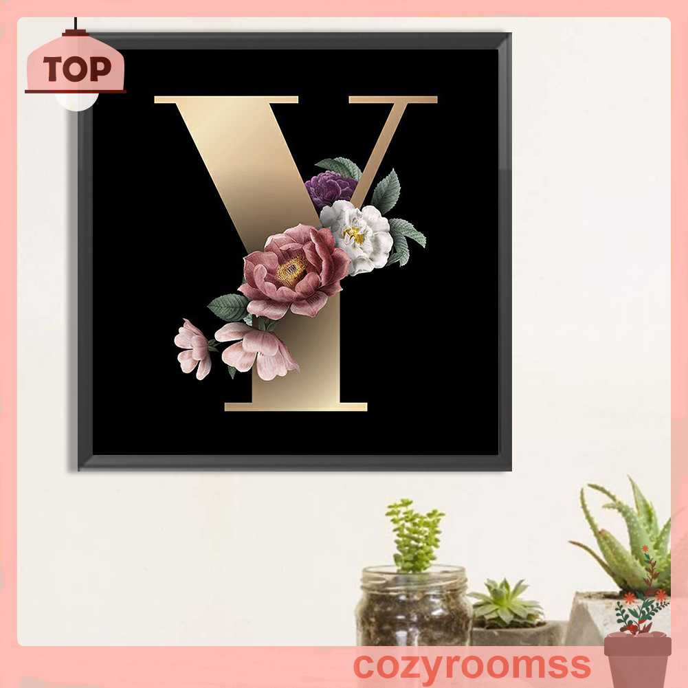 Bộ Tranh Đính Đá 5D Họa Tiết Chữ Y Độc Đáo DIY Dùng Trang Trí Nhà Cửa