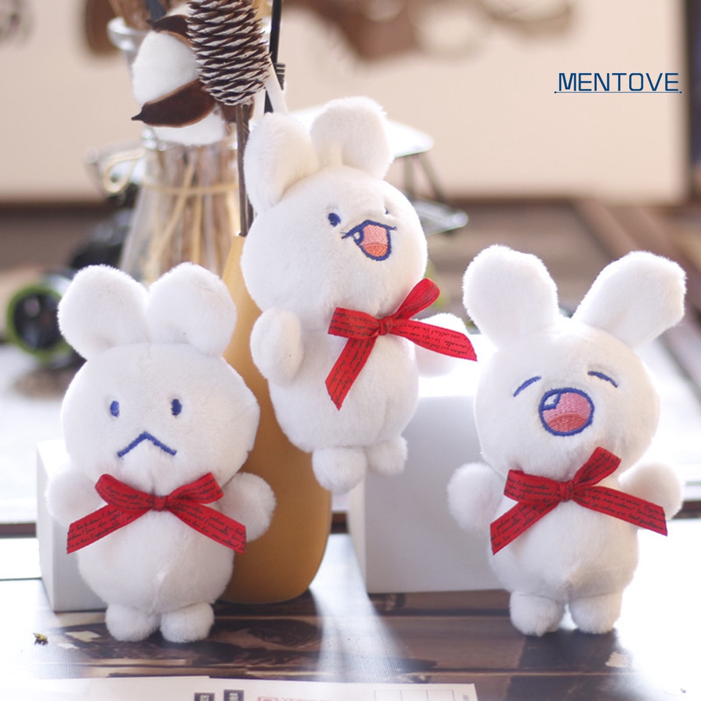 Thỏ Nhồi Bông 12cm Treo Móc Khóa Trang Trí Hoạt Hình