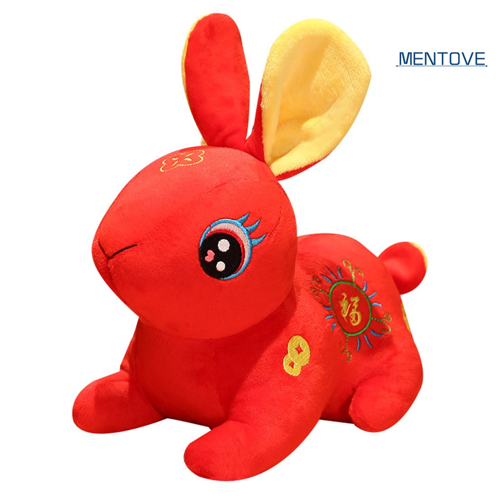 Đồ chơi nhồi bông Hình Thỏ Hoạt Hình Trung Hoa Trang Trí Năm Mới 2023