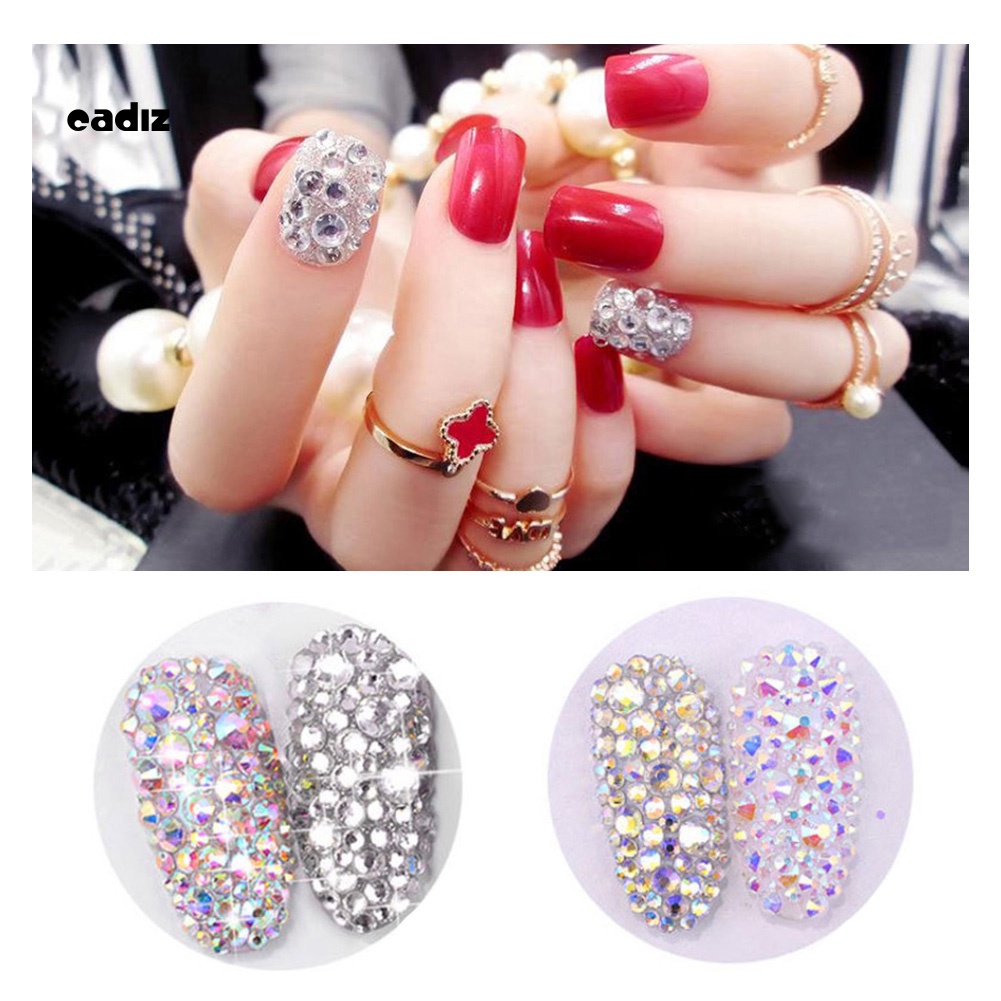 Set 1440 Hạt Cườm 12 Ngăn Dùng Trang Trí Móng Nghệ Thuật DIY