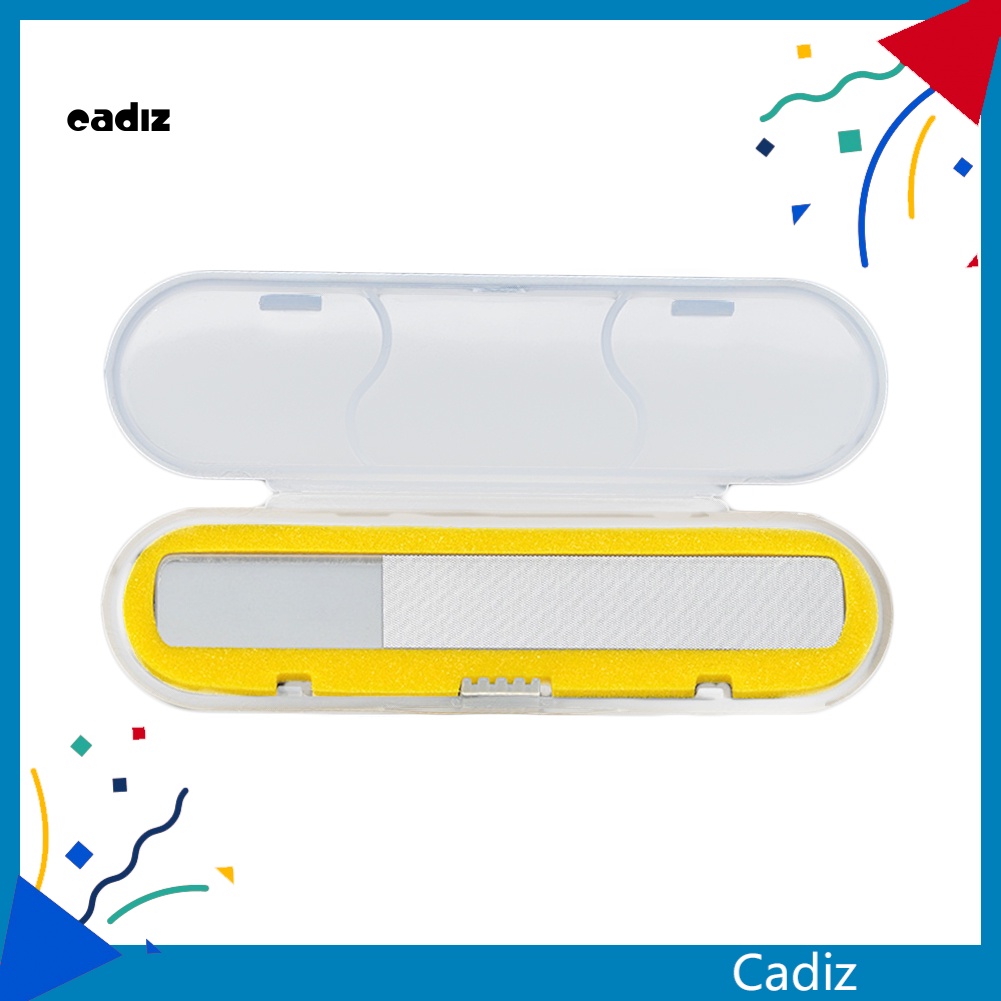 Dụng Cụ Dũa Đánh Bóng Móng Tay Bằng Kính CADI Kèm Hộp Đựng