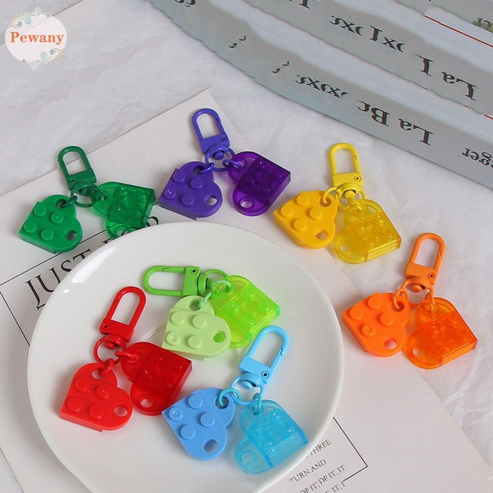 Móc Khóa Hình Viên Gạch Trái Tim Tách Rời Thời Trang Cho Cặp Đôi