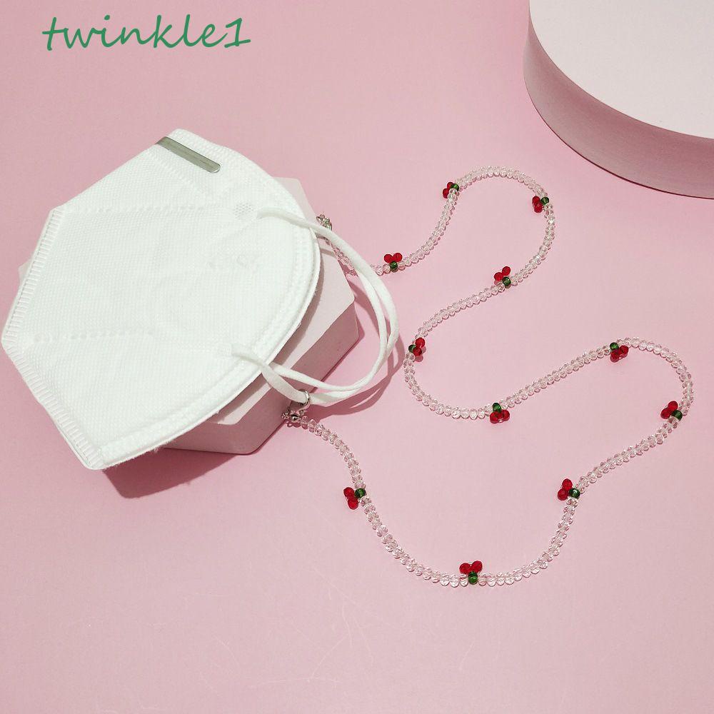 Dây Đeo Mắt Kính Chống Thất Lạc Bằng Acrylic Dạng Chuỗi Hạt Lấp Lánh