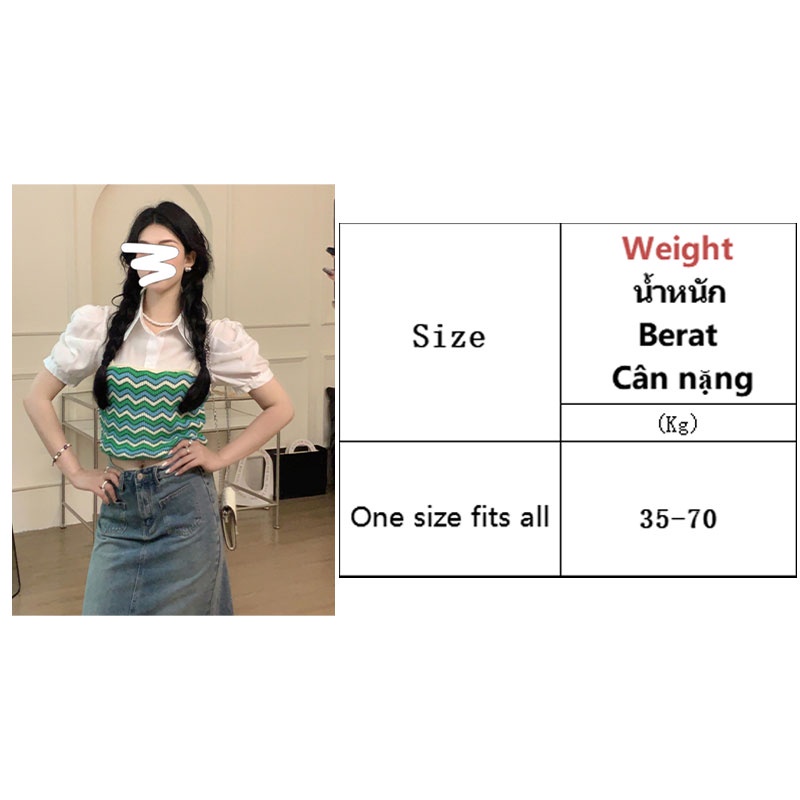 Áo Polo Giả Hai Lớp Thời Trang Mùa Hè Hàn Quốc 2023 Cho Nữ