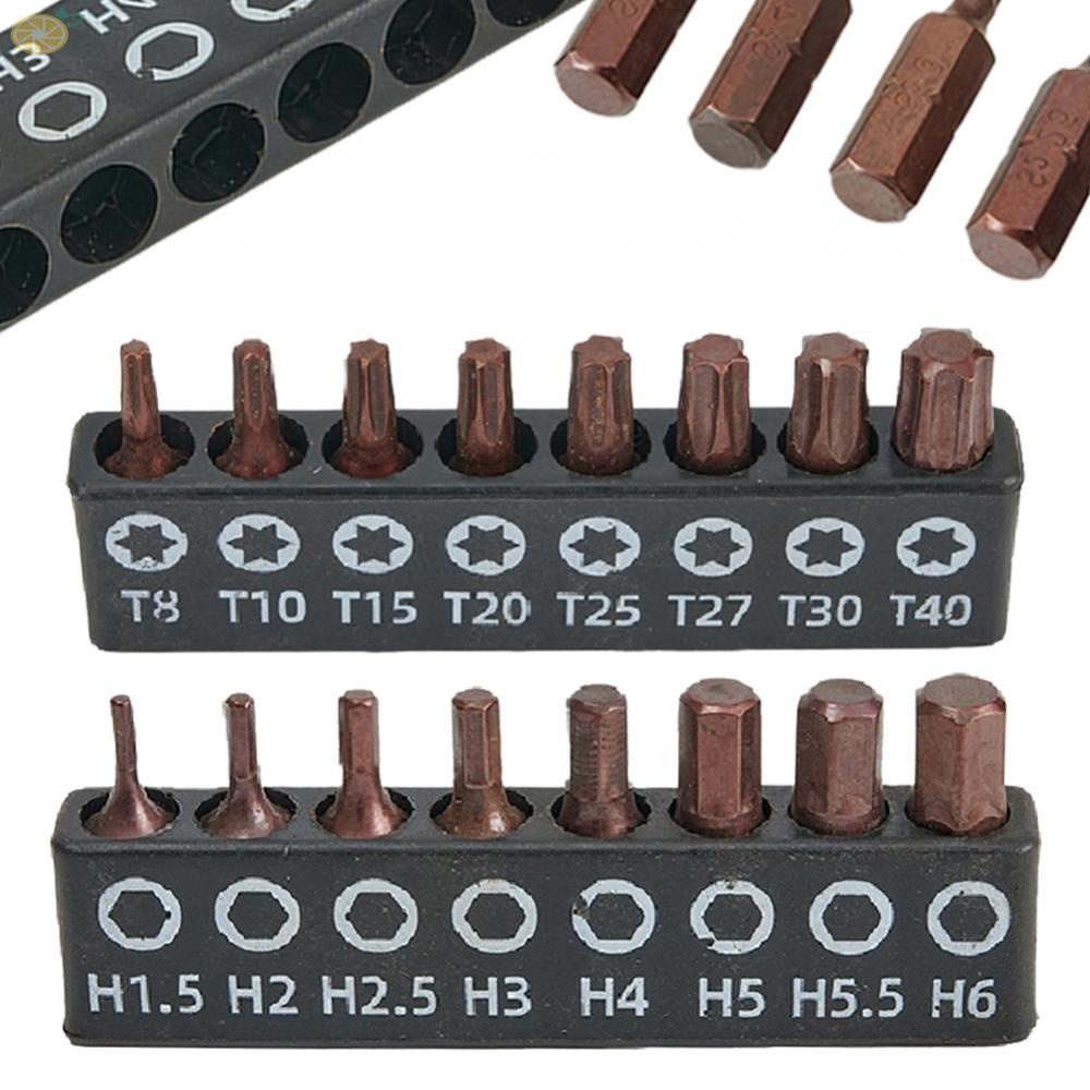 【VARSTR】Screwdriver Bit 100g 16 Pcs/set Accessories Easy To Install High Hardness