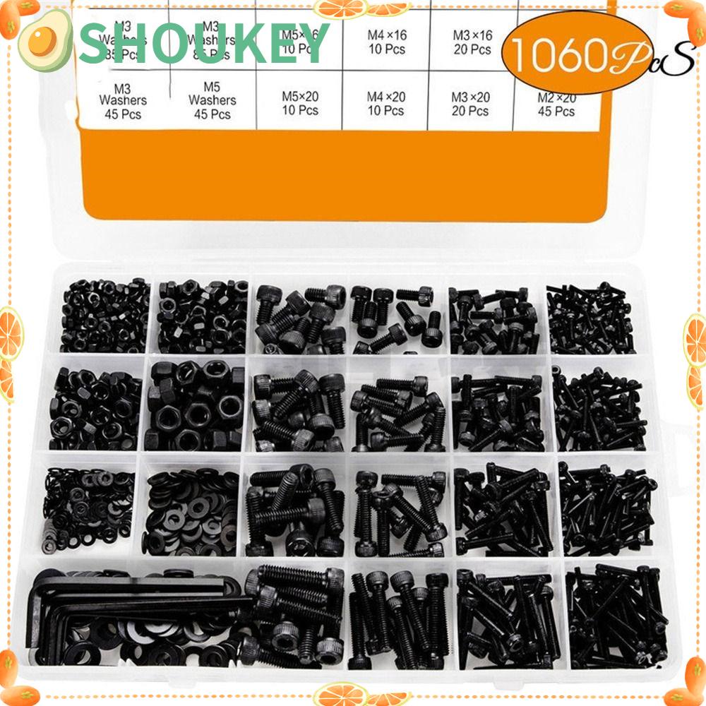 Set 1060 Con Vít Lục Giác M2-M5 Màu Đen Chuyên Dụng