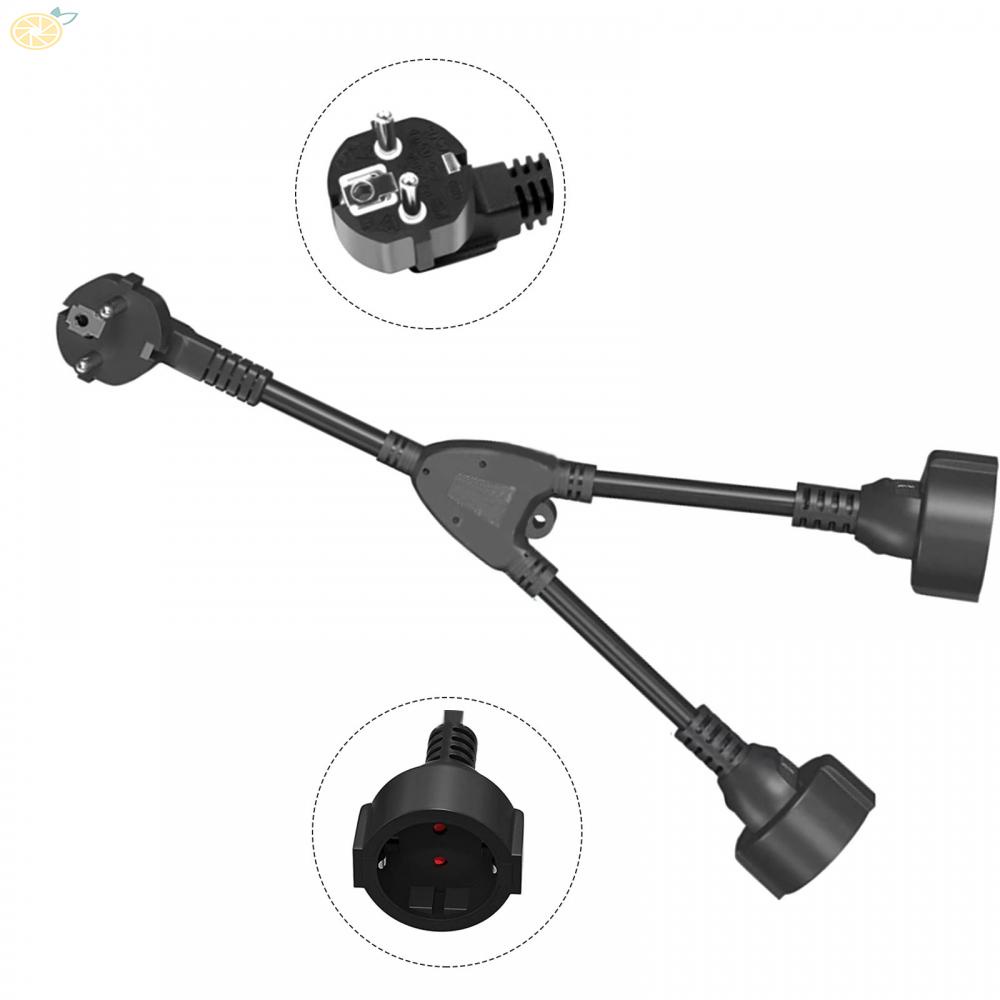 【VARSTR】2-in-1 socket adapter with flexible cable for protective contact extension cable