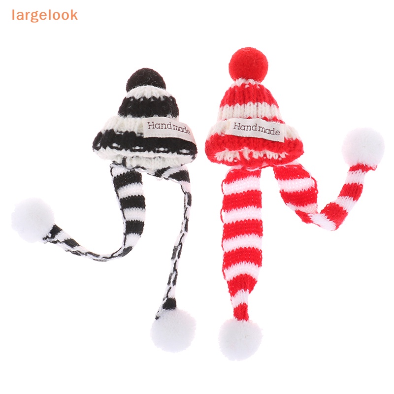 Nón Dệt Kim Mini + Khăn Choàng Cổ Thời Trang Giáng Sinh Cho Búp Bê