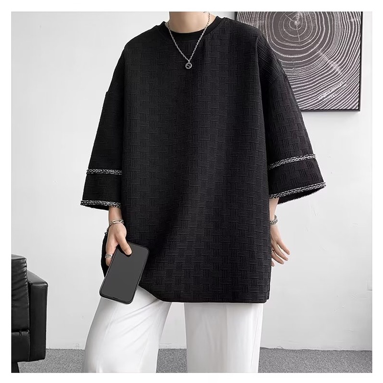 Áo Thun Tay Ngắn Chất Liệu Lụa Lạnh Thời Trang Mùa Hè Cho Nam