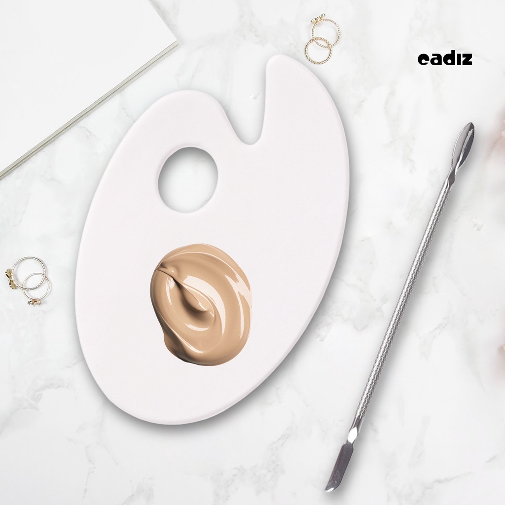 Bộ 4 Khay Đựng Màu Móng Tay Có Lỗ Treo Hình Oval / Lá / Đám Mây / Bán Nguyệt / Tròn Dễ Làm Sạch