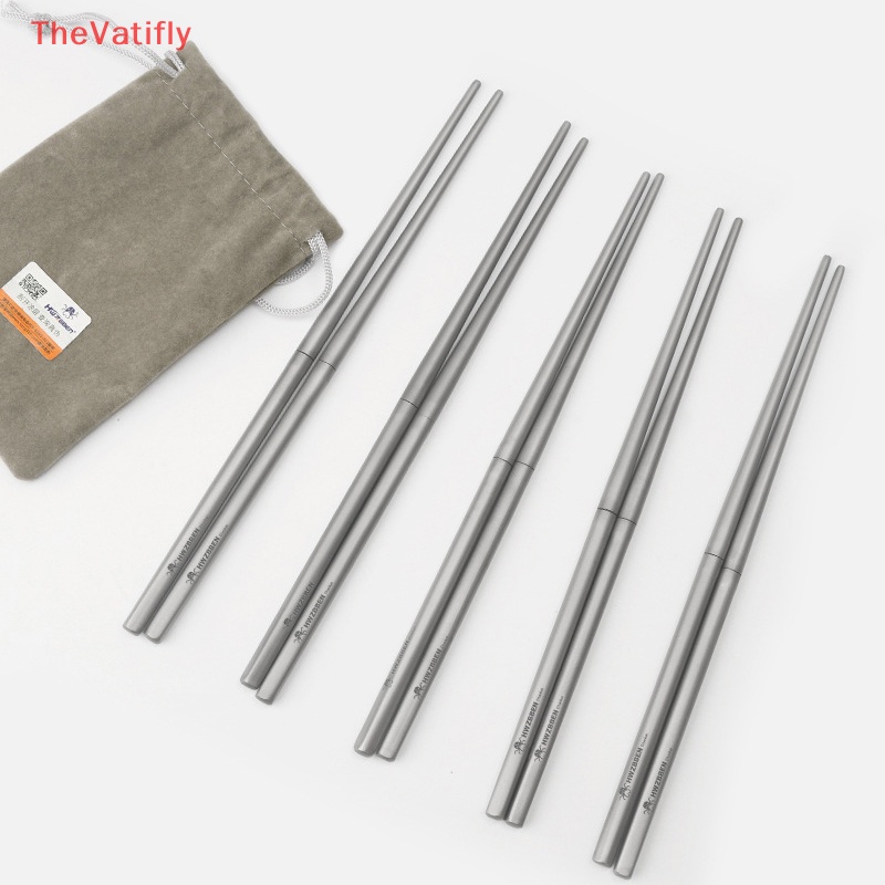 [Thevalifly] Dụng Cụ Ăn Uống Bằng Titan Gấp Được Di Động Cho Nhà Bếp Cắm Trại Ngoài Trời