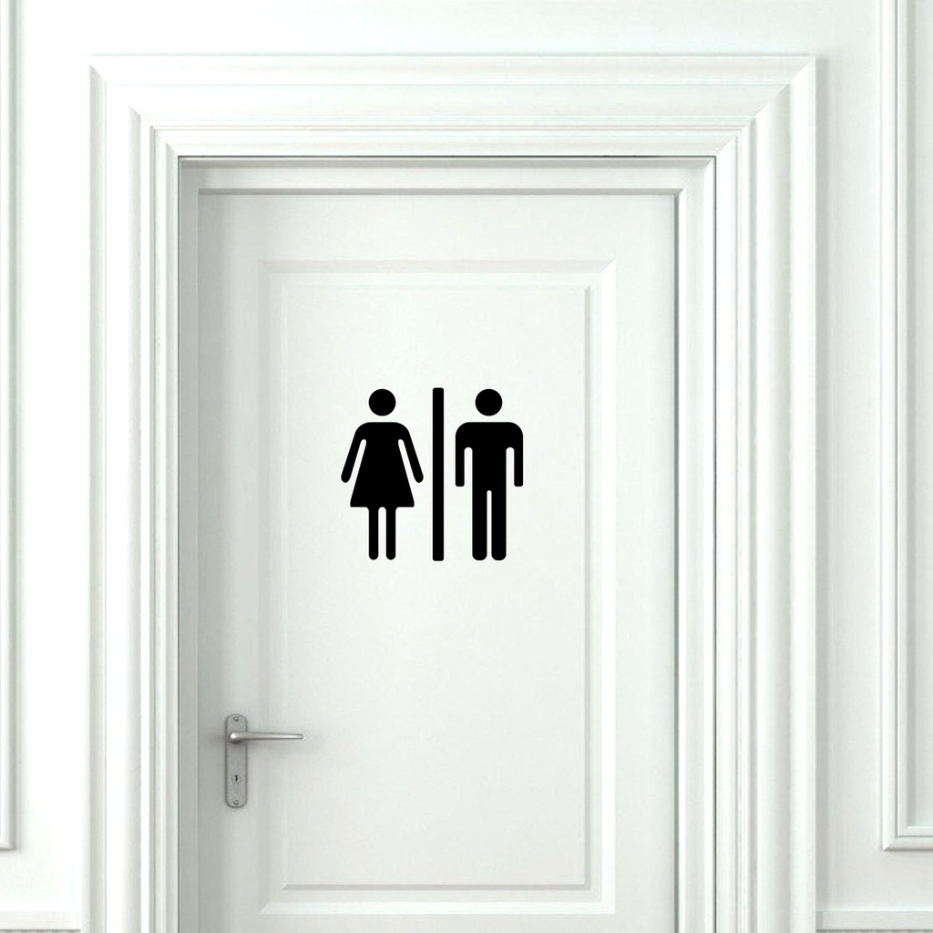 Miếng Dán Tường / Cửa Nhà Tắm Bằng PVC Vinyl Dễ Thương Có Thể Tháo Gỡ