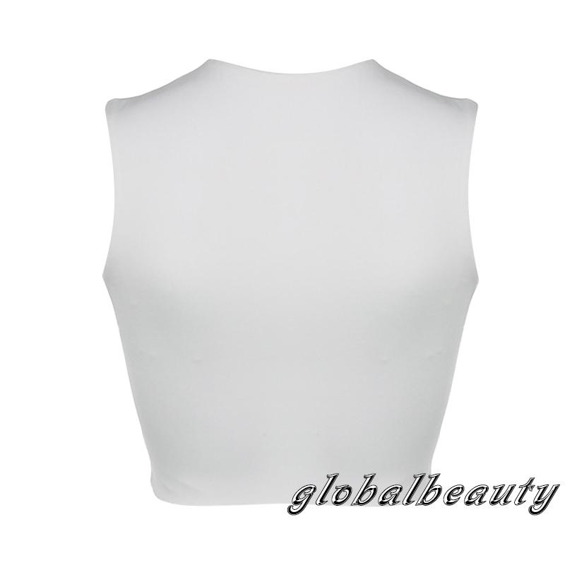 Áo Croptop Sát Nách Cổ Vuông Màu Trơn Thời Trang Cho Nữ