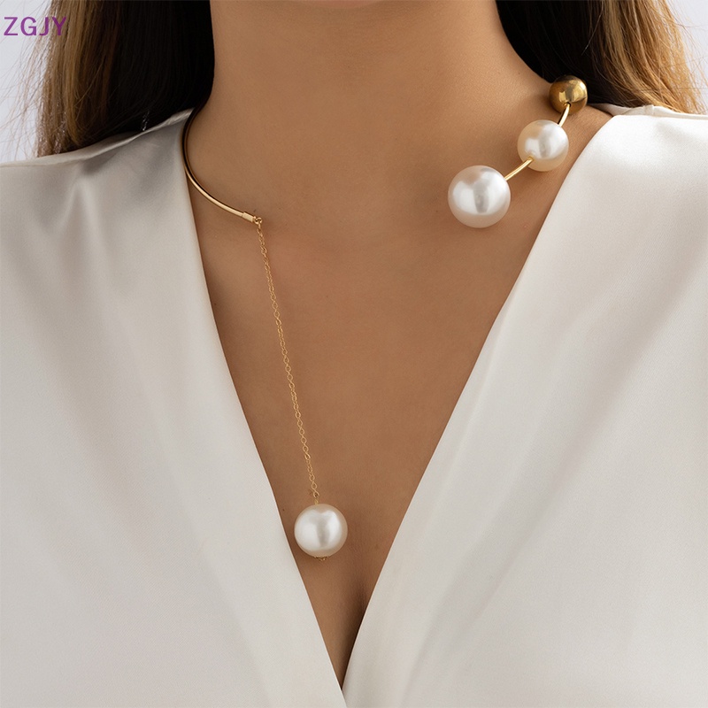 Vòng Cổ Choker Đính Hạt Ngọc Trai Thanh Lịch Dành Cho Nữ Mới