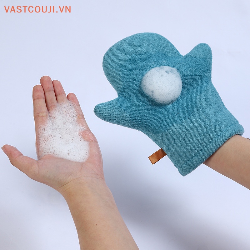 Găng tay đi tắm Mềm Mại Hình Chim Cánh Cụt Đáng Yêu Cho Bé