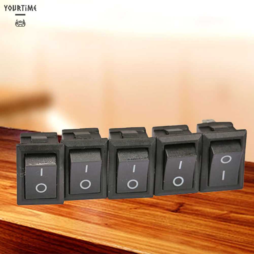 Set 20 Công Tắc Bật / Tắt Màu Đen Cho Động Cơ Xe Hơi